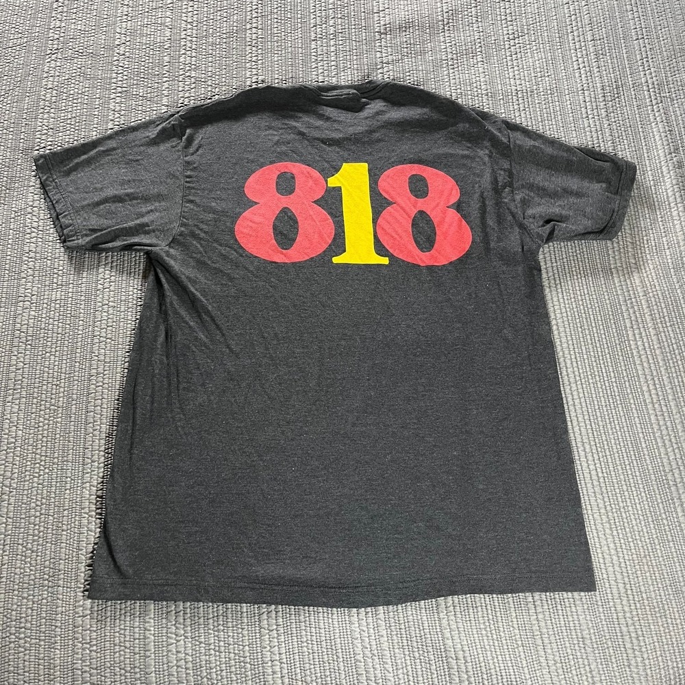 Fasthouse San Fernando Valley 818 T-Shirt Black XL Men's Graphic Tee